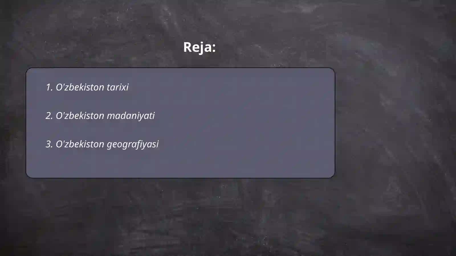 Mening Oʻzbekistonim 2