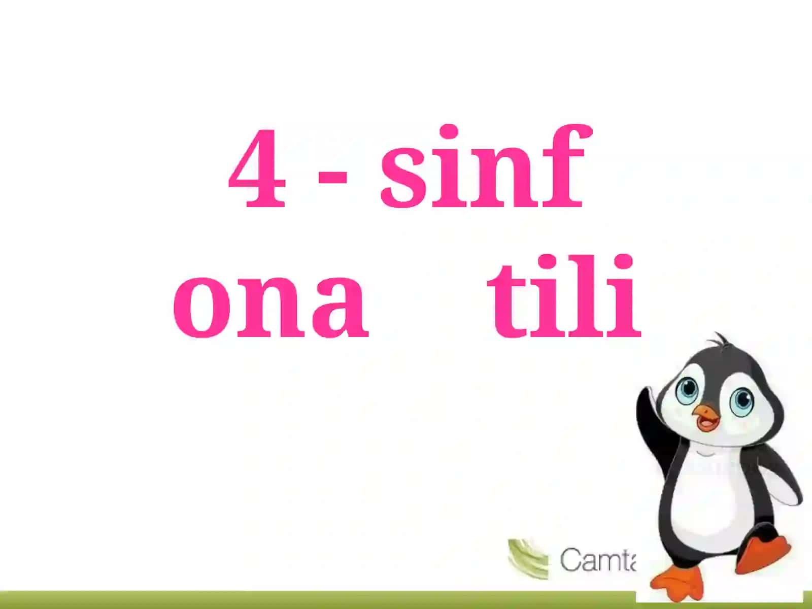 4-sinf Ona tili fanidan So'z turkumlari mavzuda dars ishlanma 2