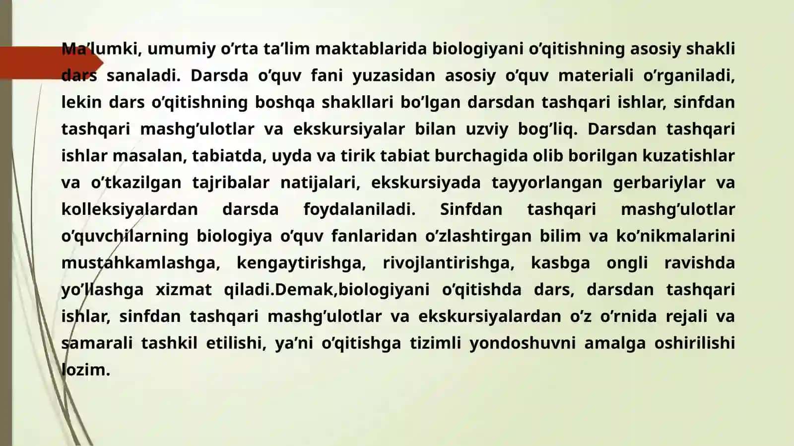 Biologiyadanyillikistiqbollivamavzulitaqvimrejatuzish 2