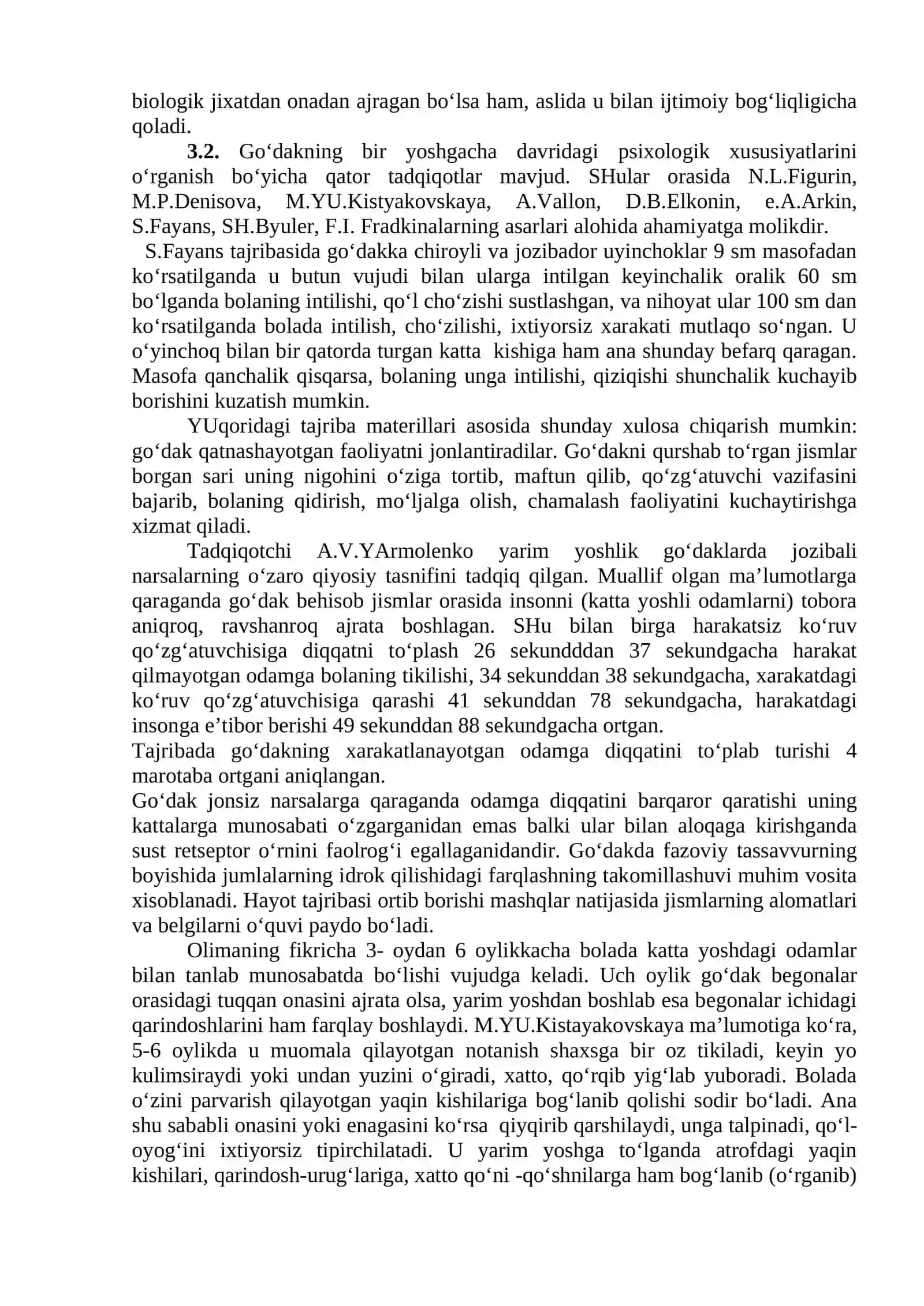 Yosh va pedagogik psixologiya fanining vazifalari va rivojlanish bosqichlari 2