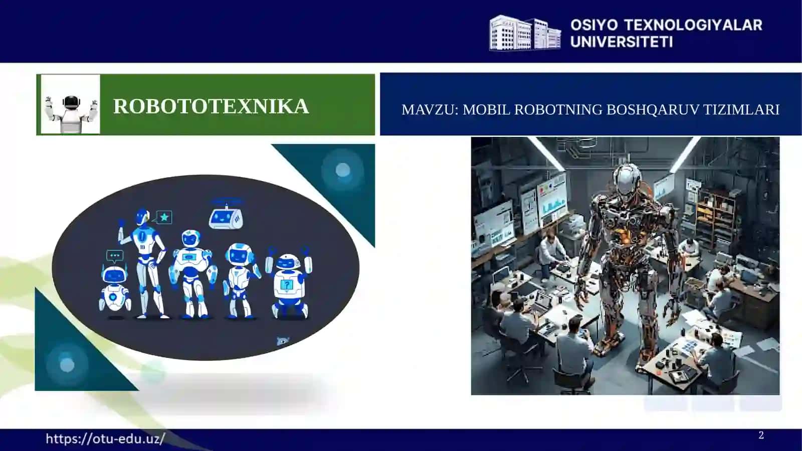 MOBIL ROBOTNING BOSHQARUV TIZIMLARI 2