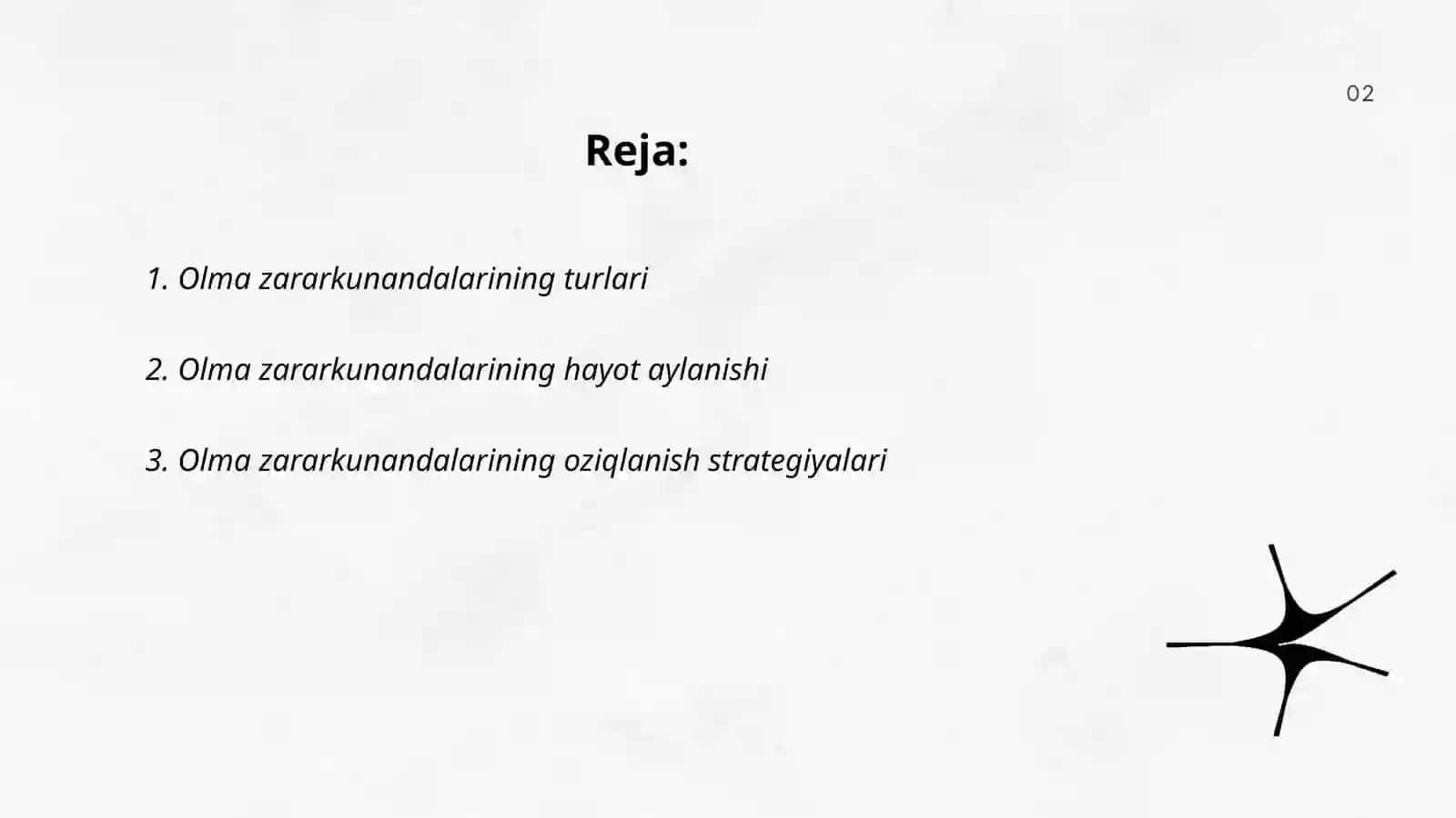 Olma zararkunandalarining biologiyasi va ekologiyasi 2