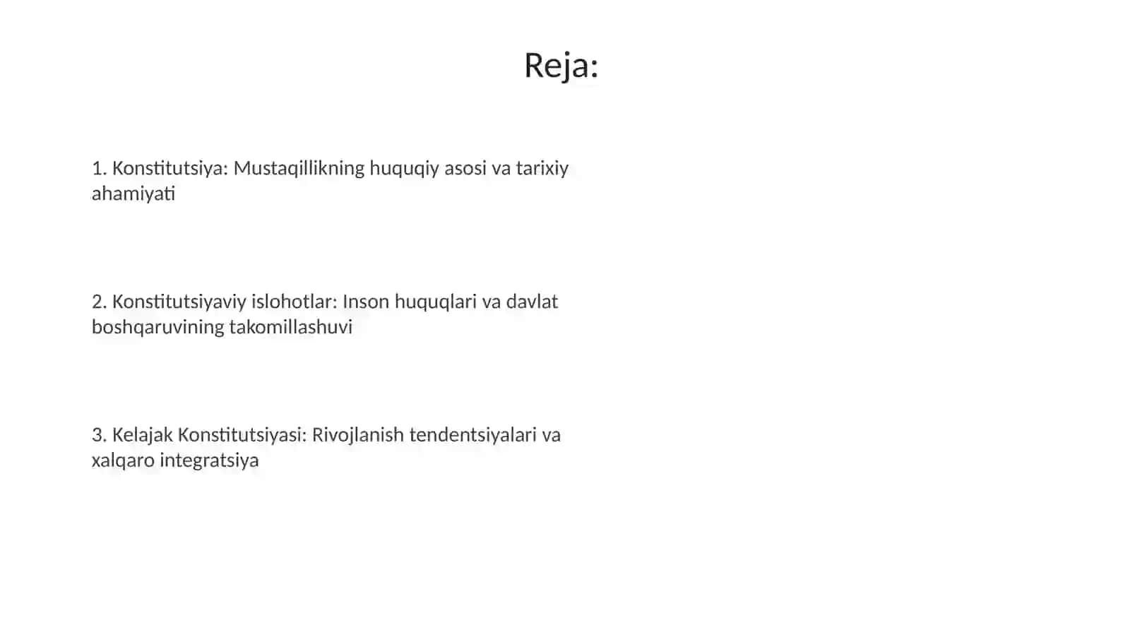 O'zbekiston Respublikasi yangi tarixidagi Konstitusiya 2