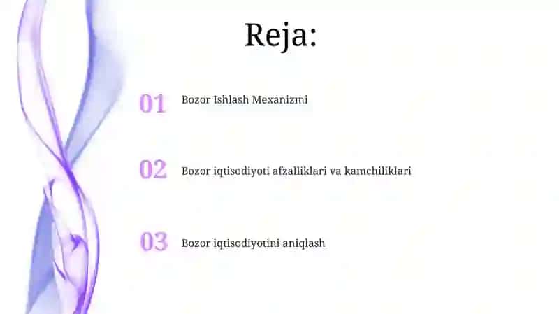 Bozor iqtisodiyotining mazmuni va amal qilishi 2