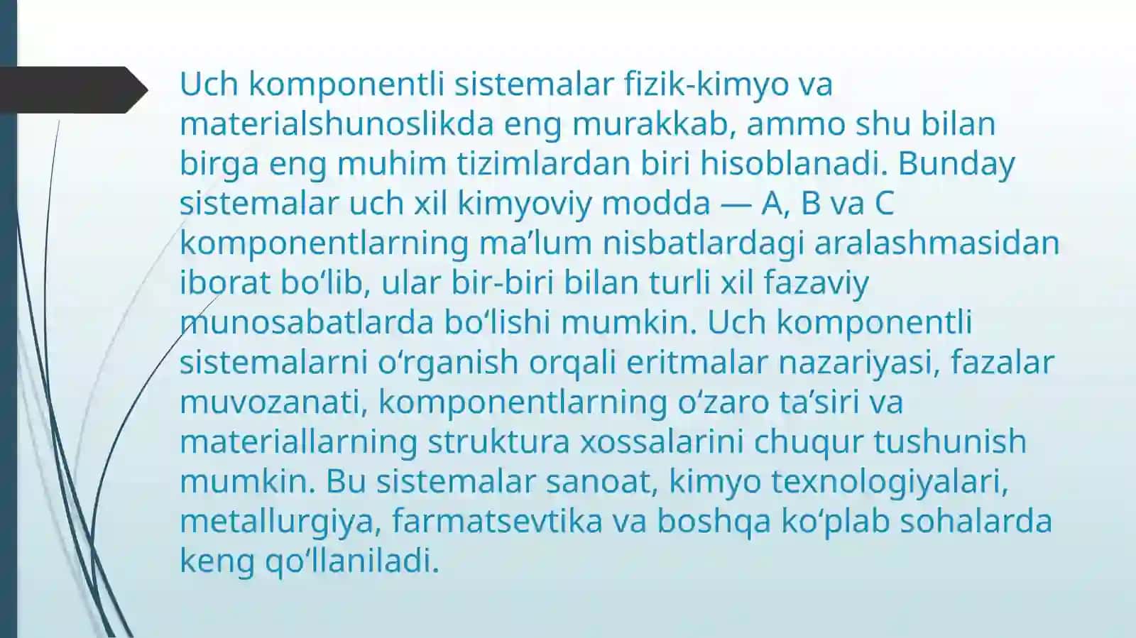 Uchkomponentli sistemalar 2