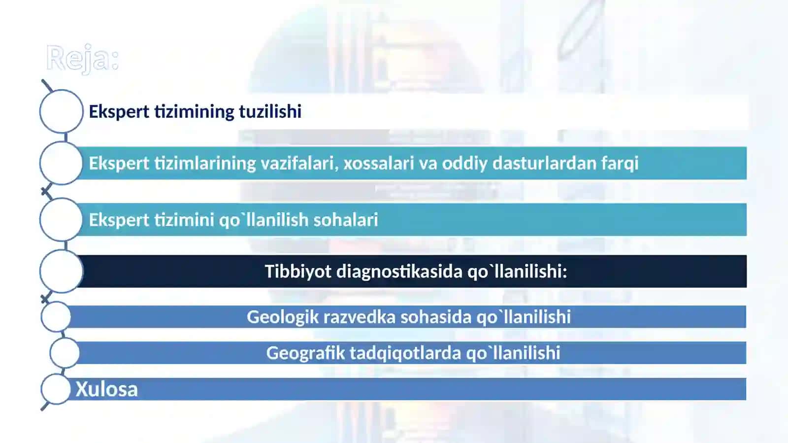 EKSPERT TIZIMINING TUZILISHI, VAZIFASI VA QO‘LLANILISH SOHALARI 2