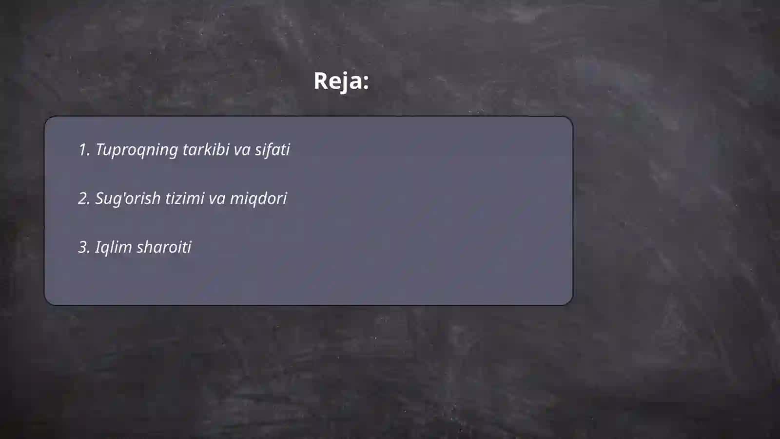 Tuproqning tarkibi va sifati 2