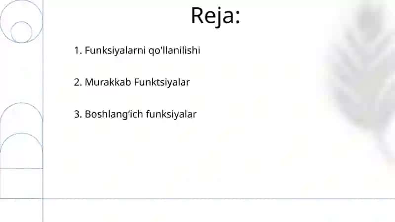 Matematik funksiyalar 2