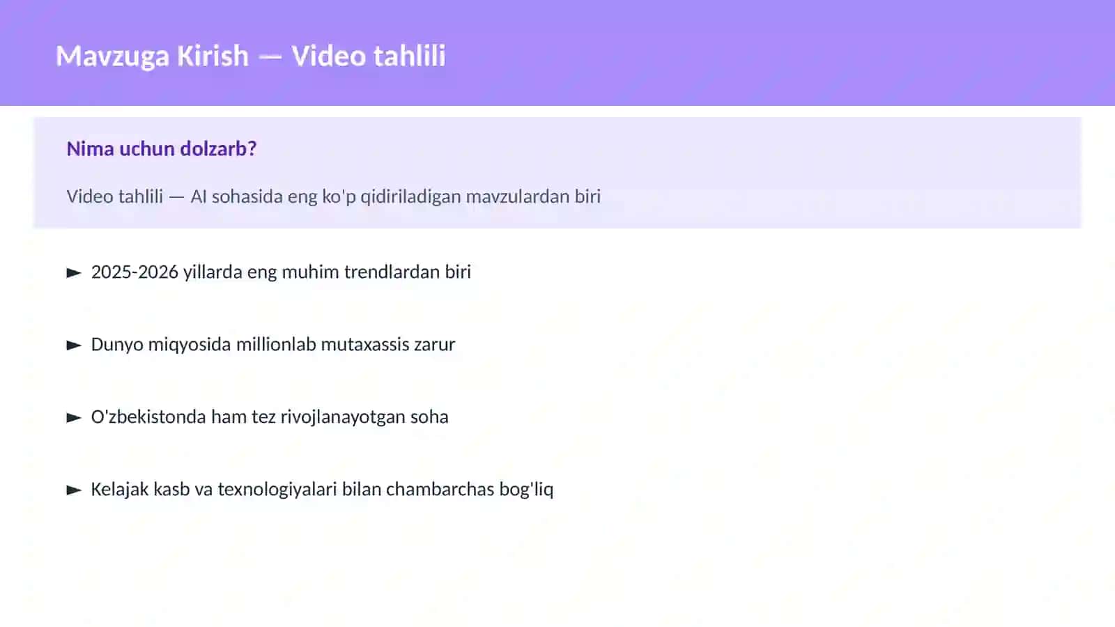 Video tahlili 2