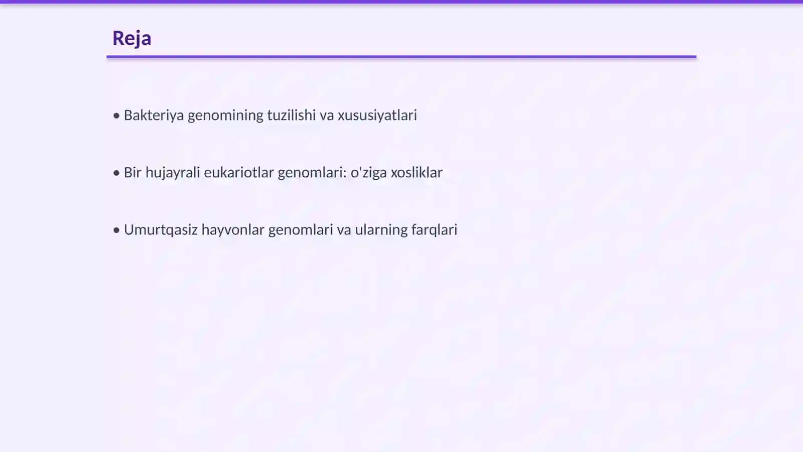 Bakteriya genomining tuzilishi va xususiyatlari 2