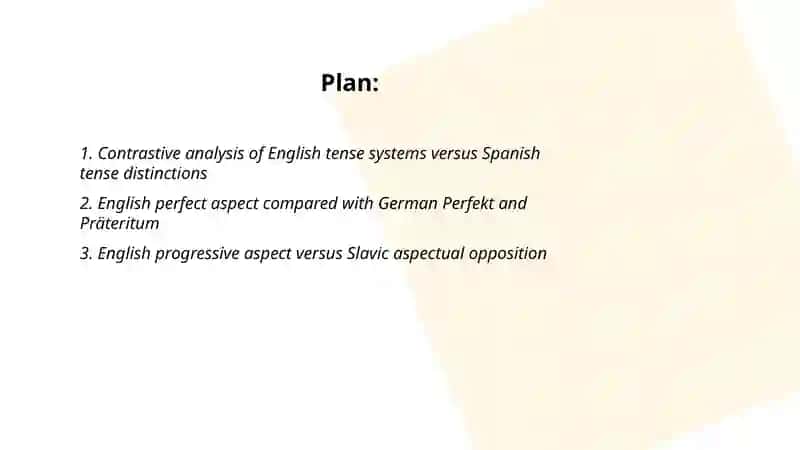 Verbal categories (Tense, aspect,Mood) in contrastive perspective. Jo'raqulova Rushana 2