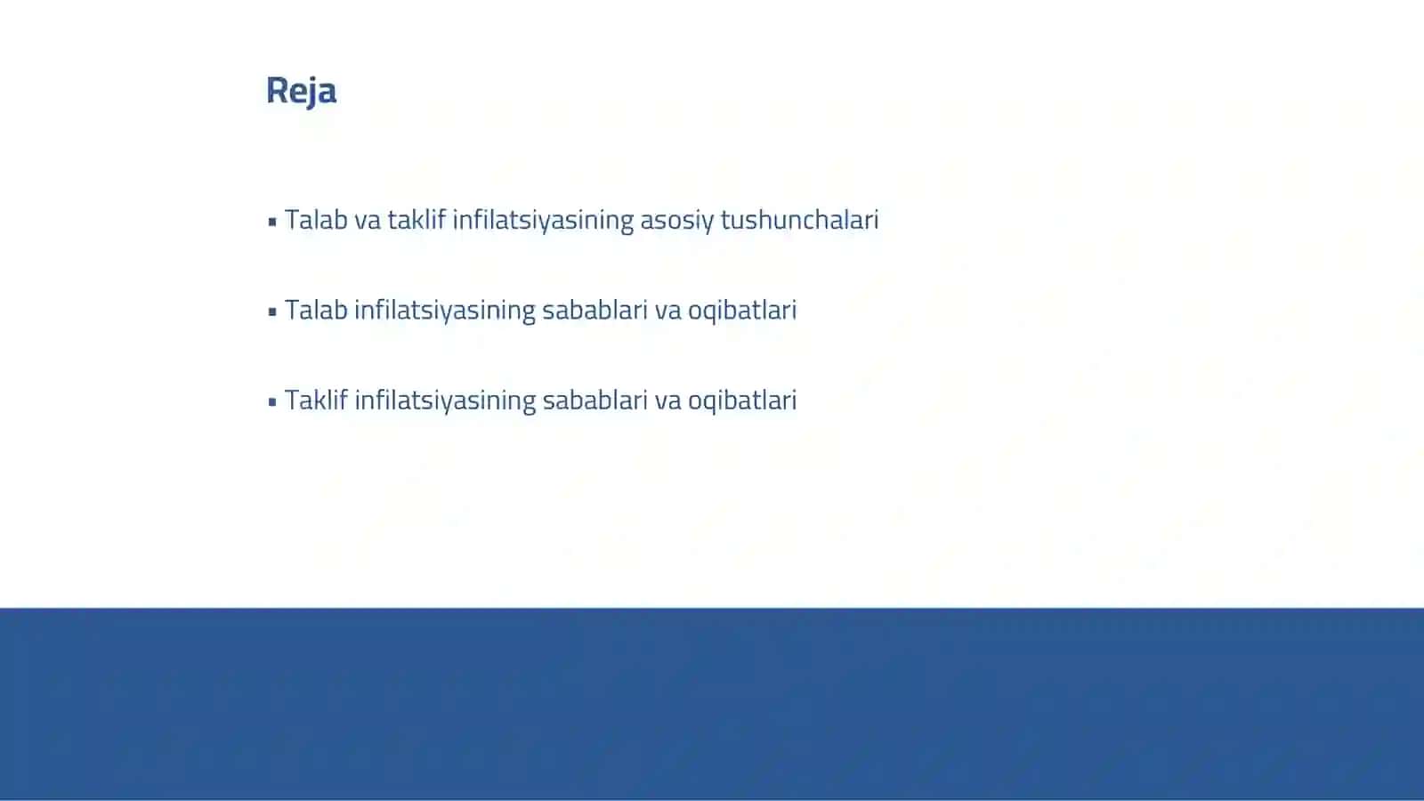 Talab va taklif infilatsiyasining farqlari 2