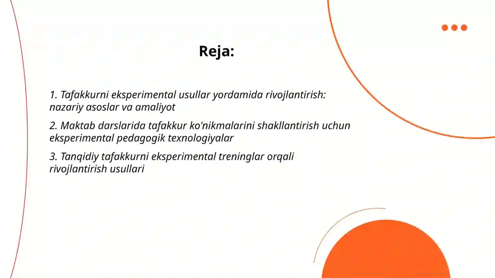 Tafakkur Amaliyoti 2