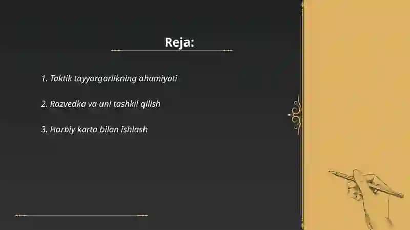 Taktik tayyorgarlik 2
