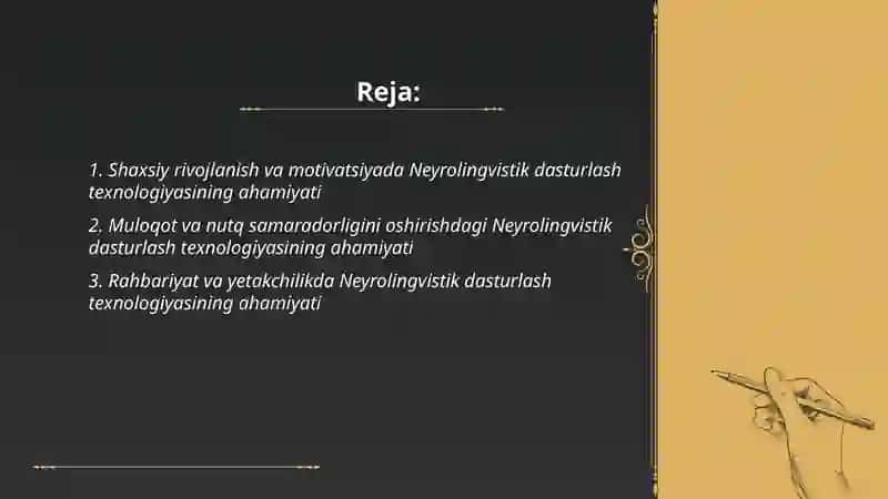 Neyrolingvistik dasturlash texnologiyasi ahamiyati 2