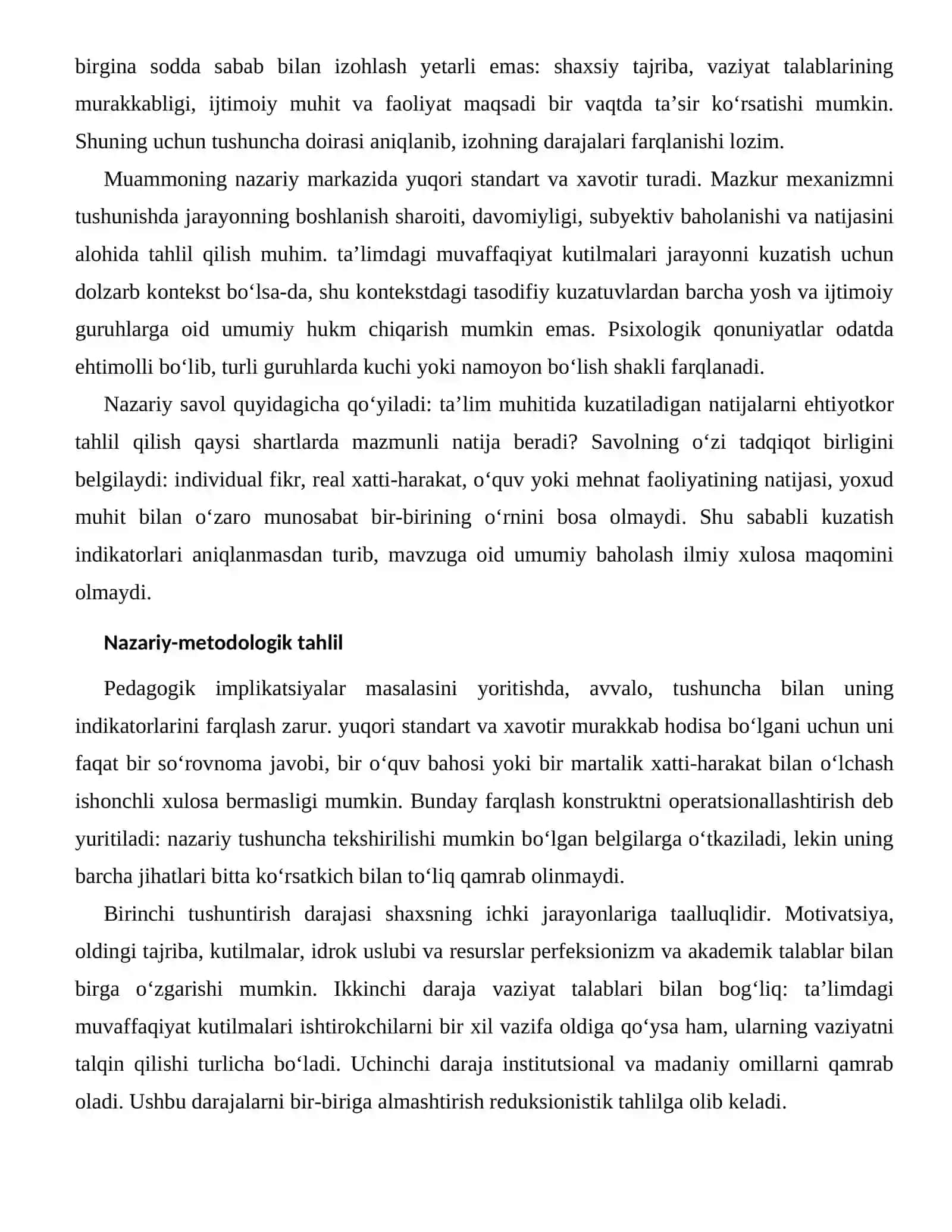 Perfeksionizm va akademik talablar ta'lim jarayonidagi ko‘rinishlari 2
