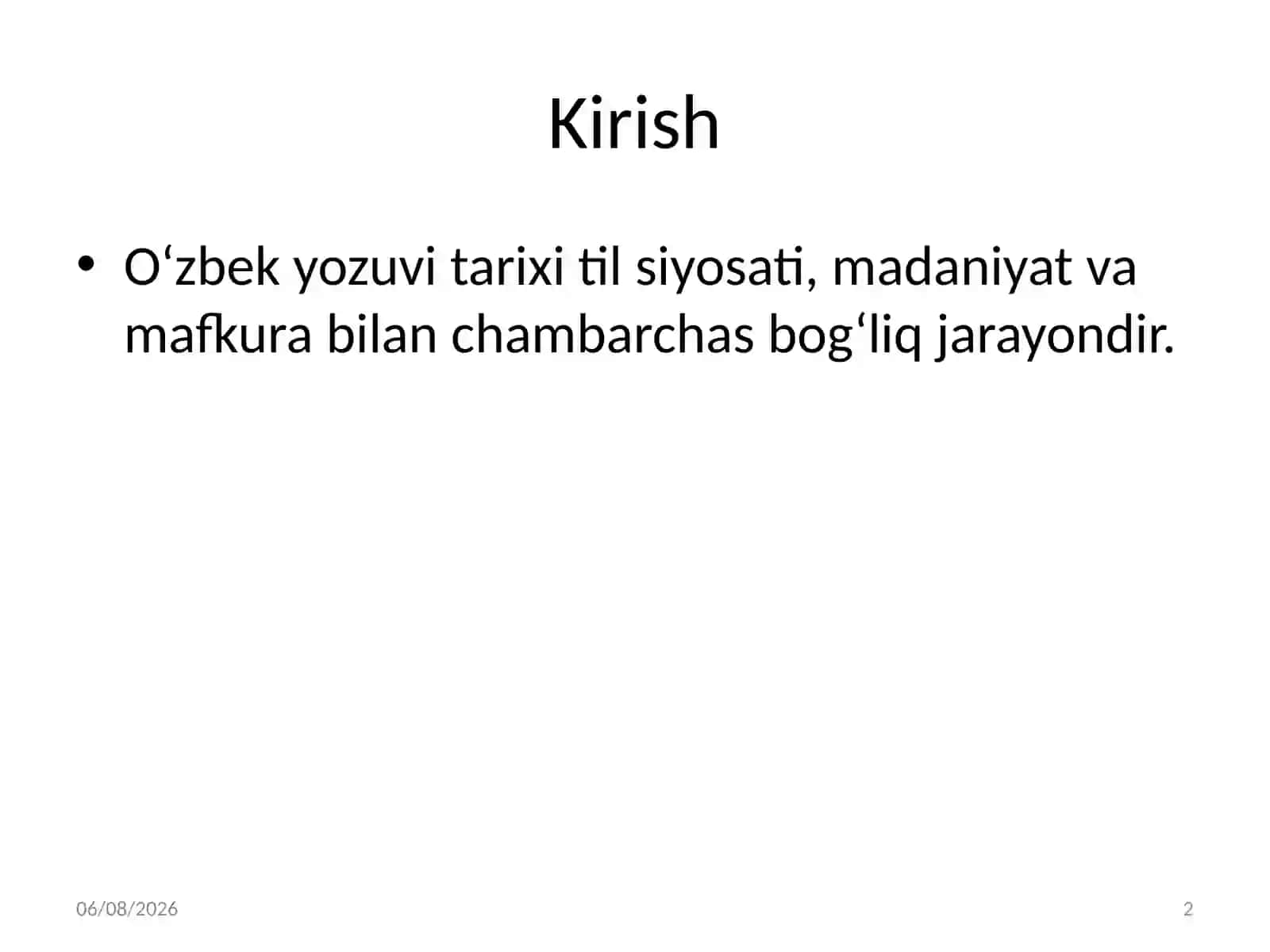 O‘zbek alifbosi tarixi 2