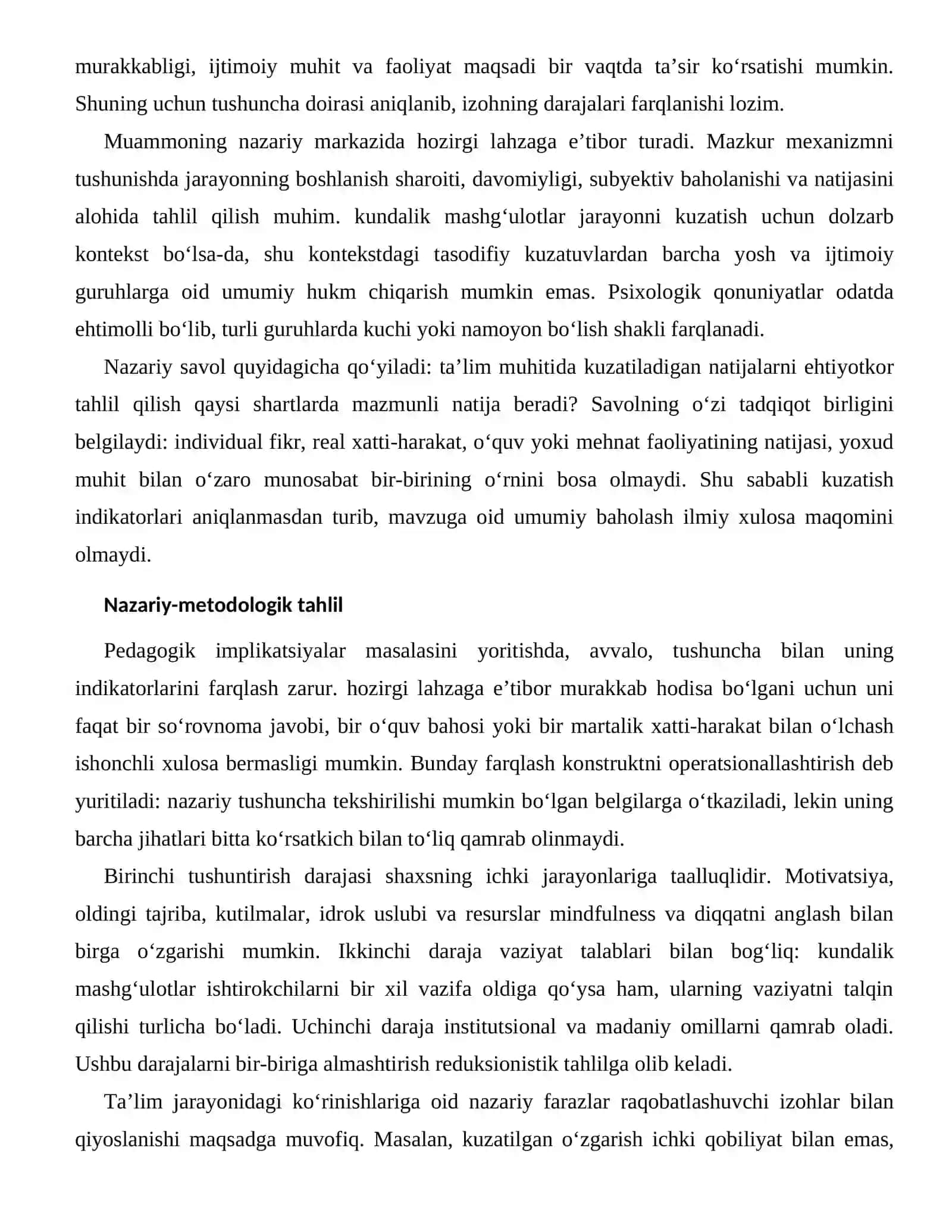 MINDFULNESS VA DIQQATNI ANGLASHNING TA’LIM JARAYONIDAGI KO‘RINISHLARI 2