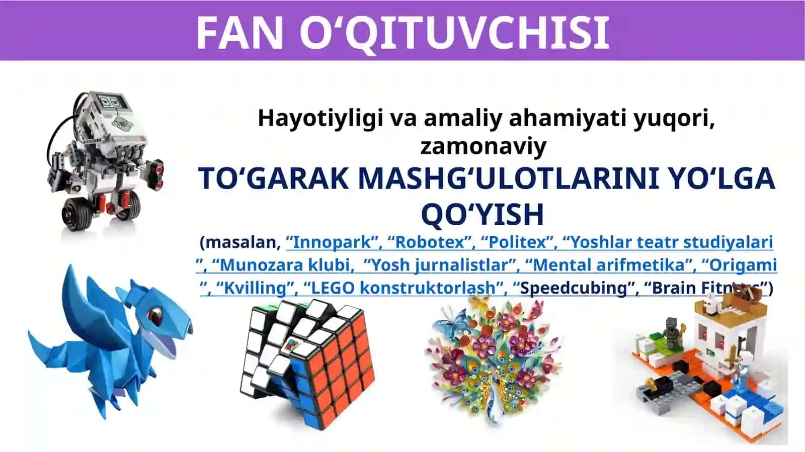 TO‘GARAK MASHG‘ULOTLARINI YO‘LGA QO‘YISH 2