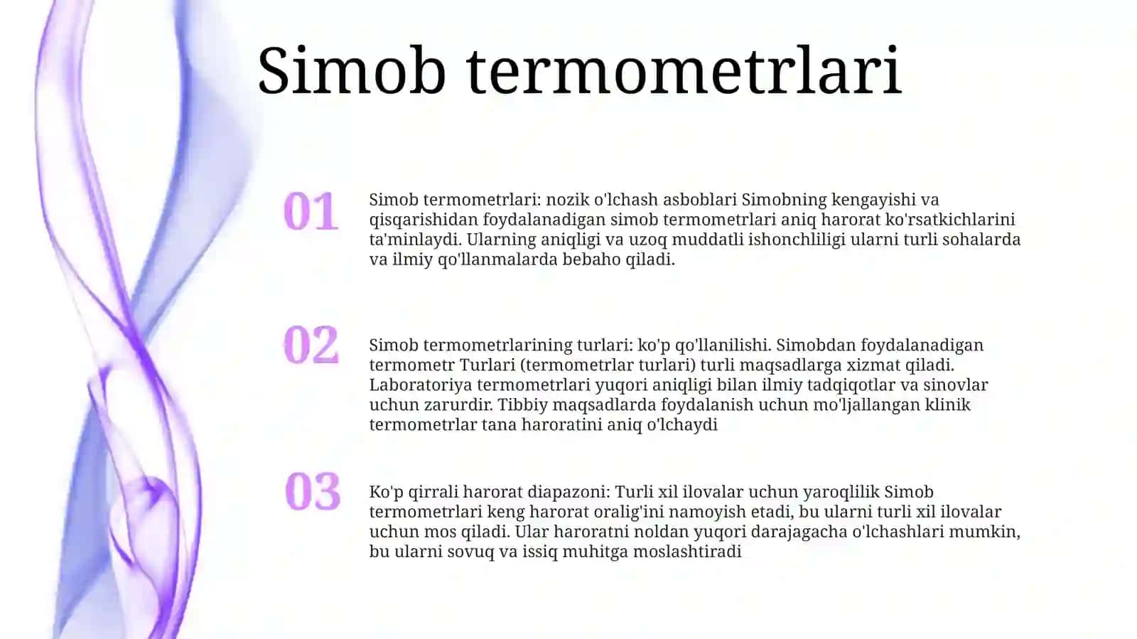 Simob termometrlari 2