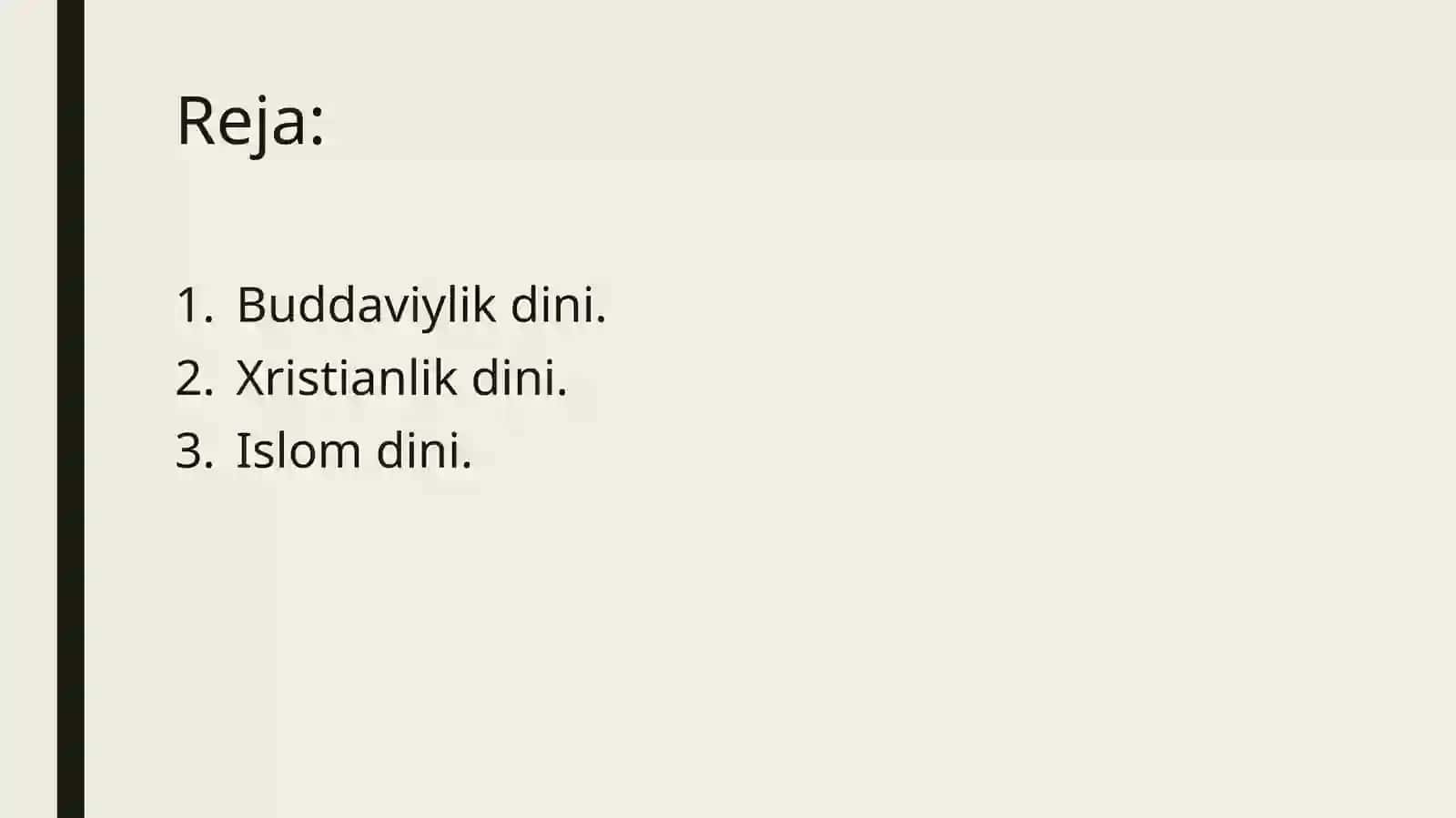 Dunyo DINLARI 2