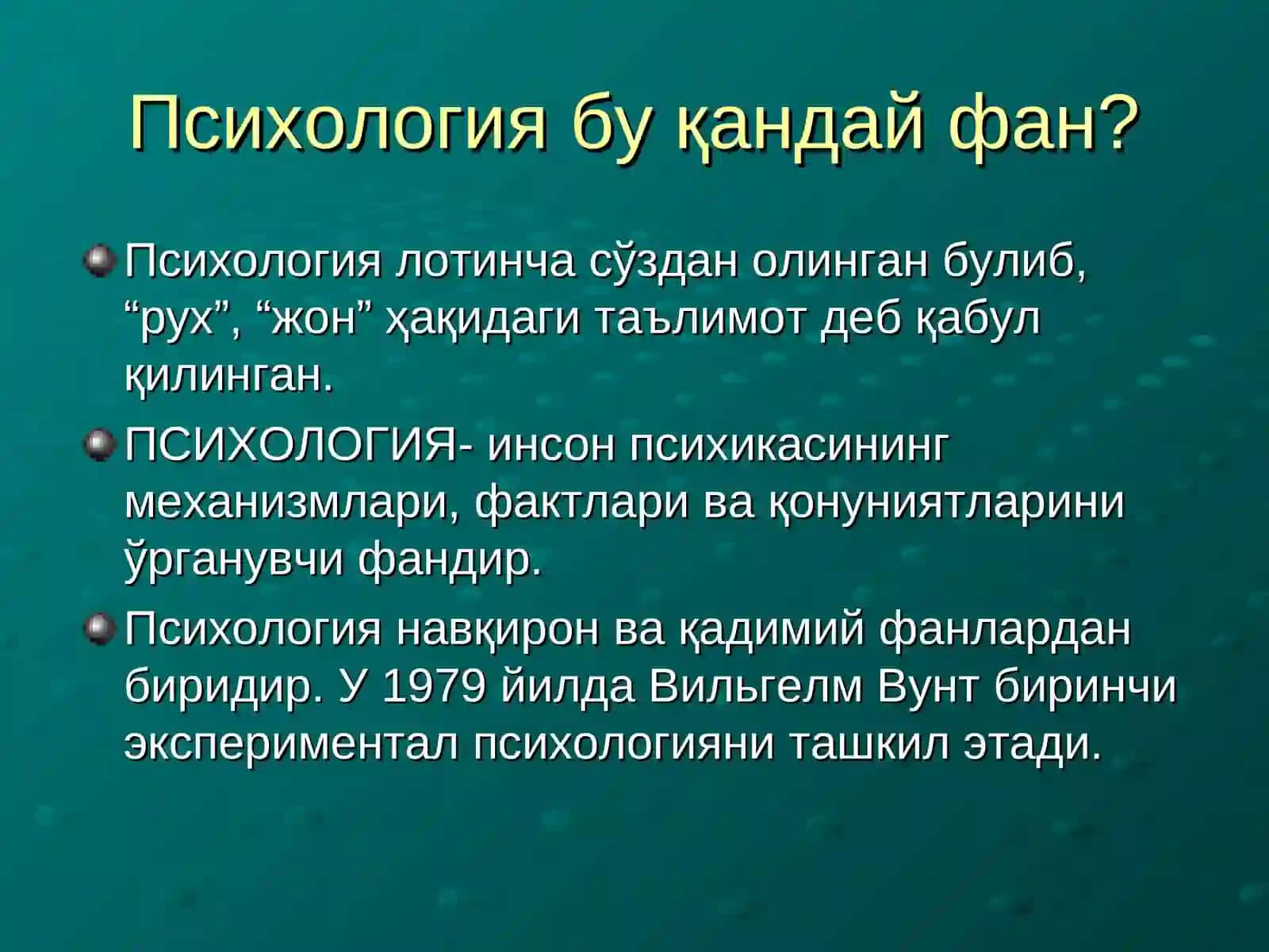 Ёш даврлари психологияcи модулининг предмет, мақсадива илмий тадқиқот методлари 2
