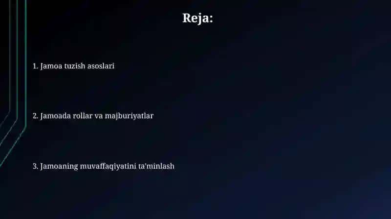 Jamoa tuzishning maqsad va vazifalari 2