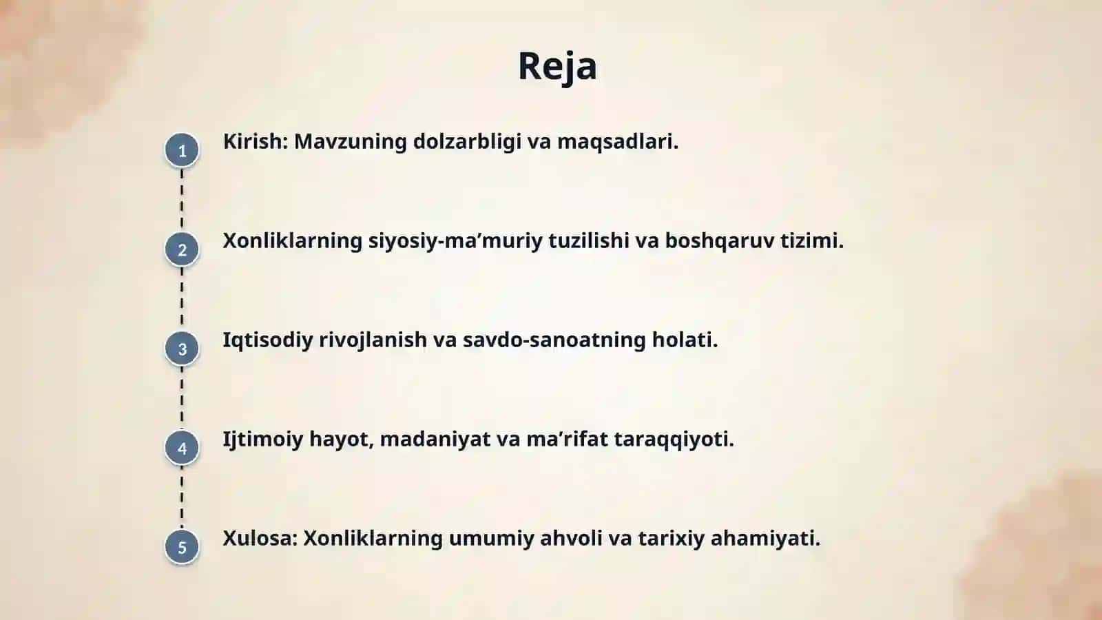 XIX asr oxiri - XX asr boshlarida Turkistondagi uch xonlik: Buxoro, Xiva va Qo'qon 2