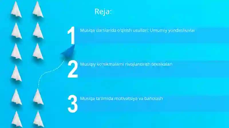 Musiqa mashg’ulotlarida qo’llaniladigan usul va uslublar 2