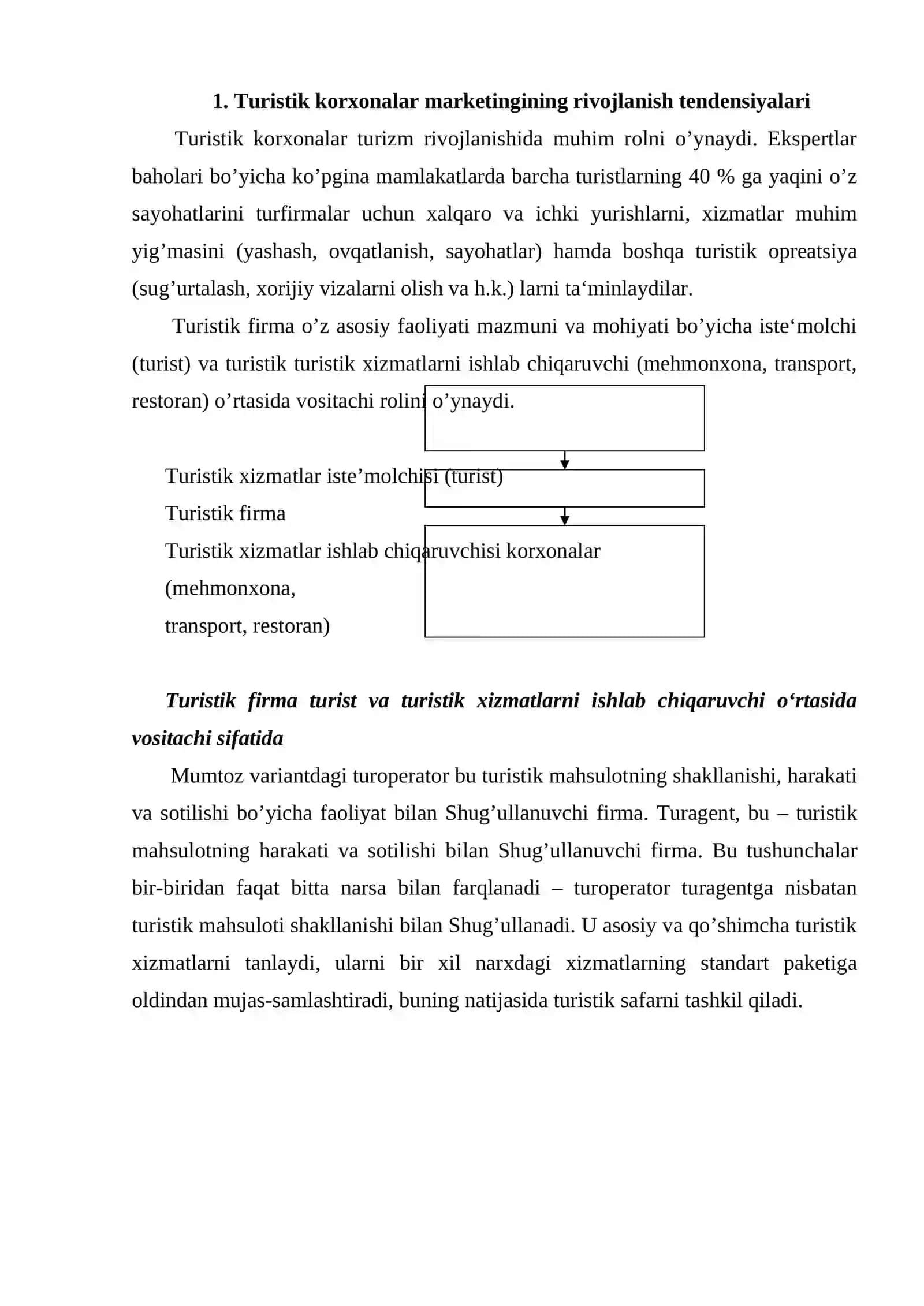 Turizm marketingining rivojlanish tendensiyalari 2