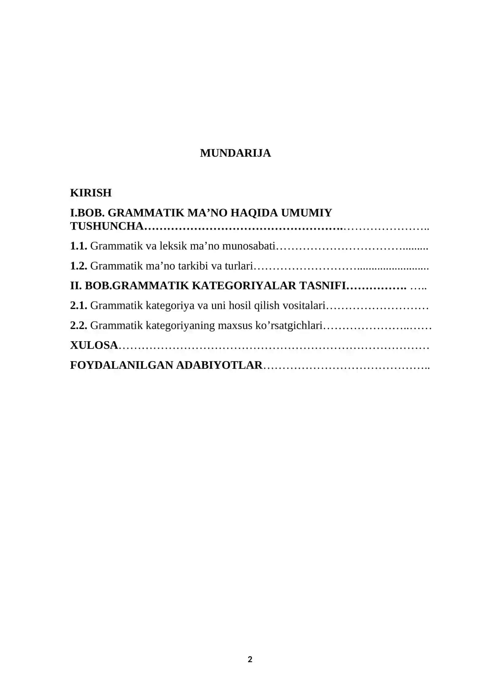 O’zbek tilshunosligida Grammatik kategoriya tushunchasi talqini 2
