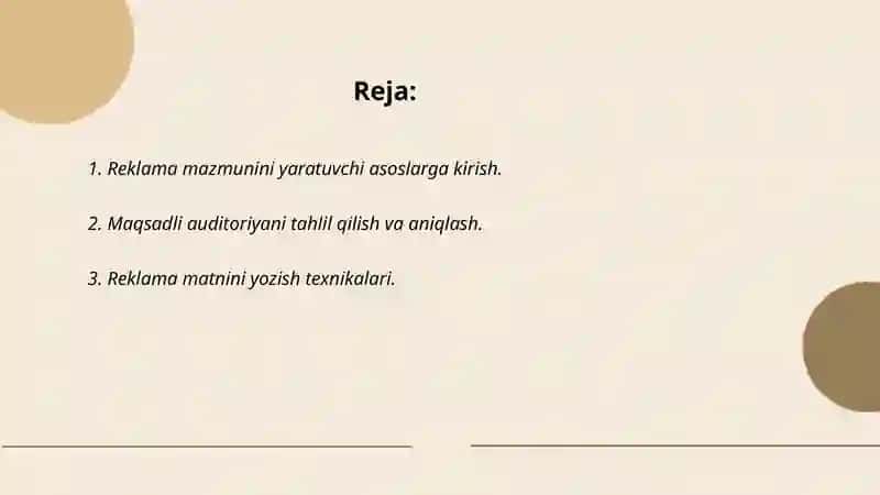 Reklama matnlarini yaratish 2