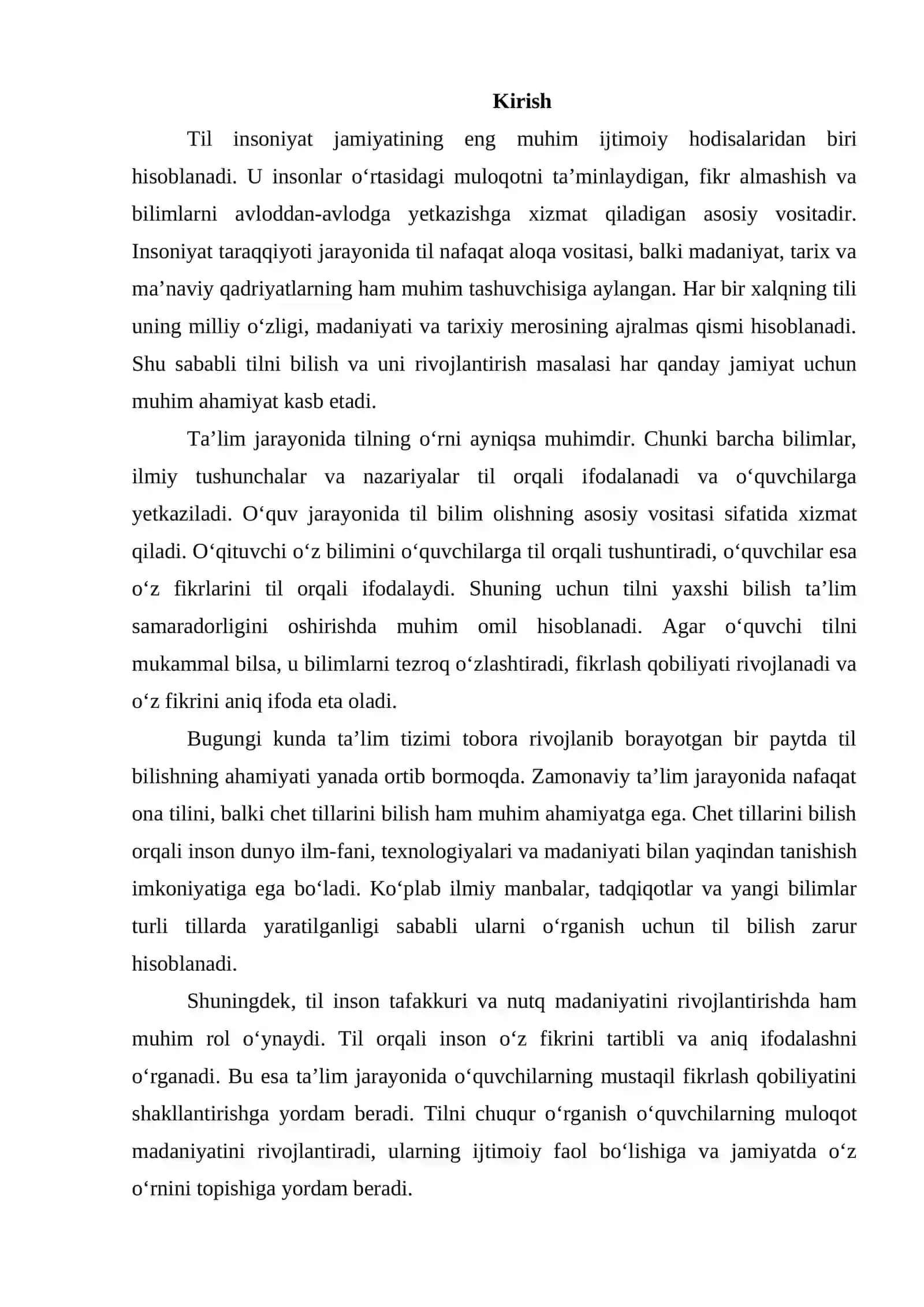 Ta’limda til bilishning ahamiyati 2
