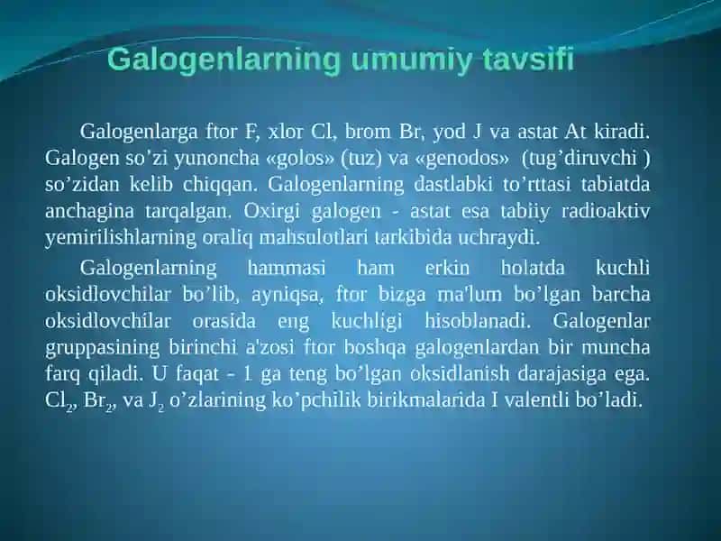 Galogenlar 2