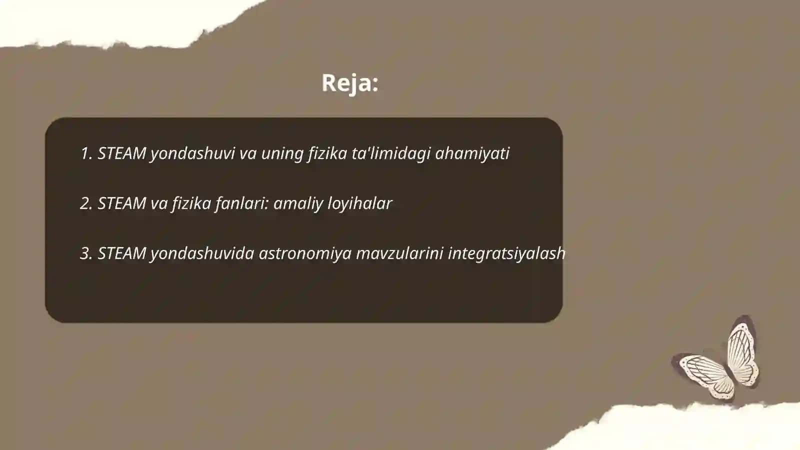 Fizika va astranomiya fanlarini oqitishda steam yondashuvdan foydalanish metodikasi 2