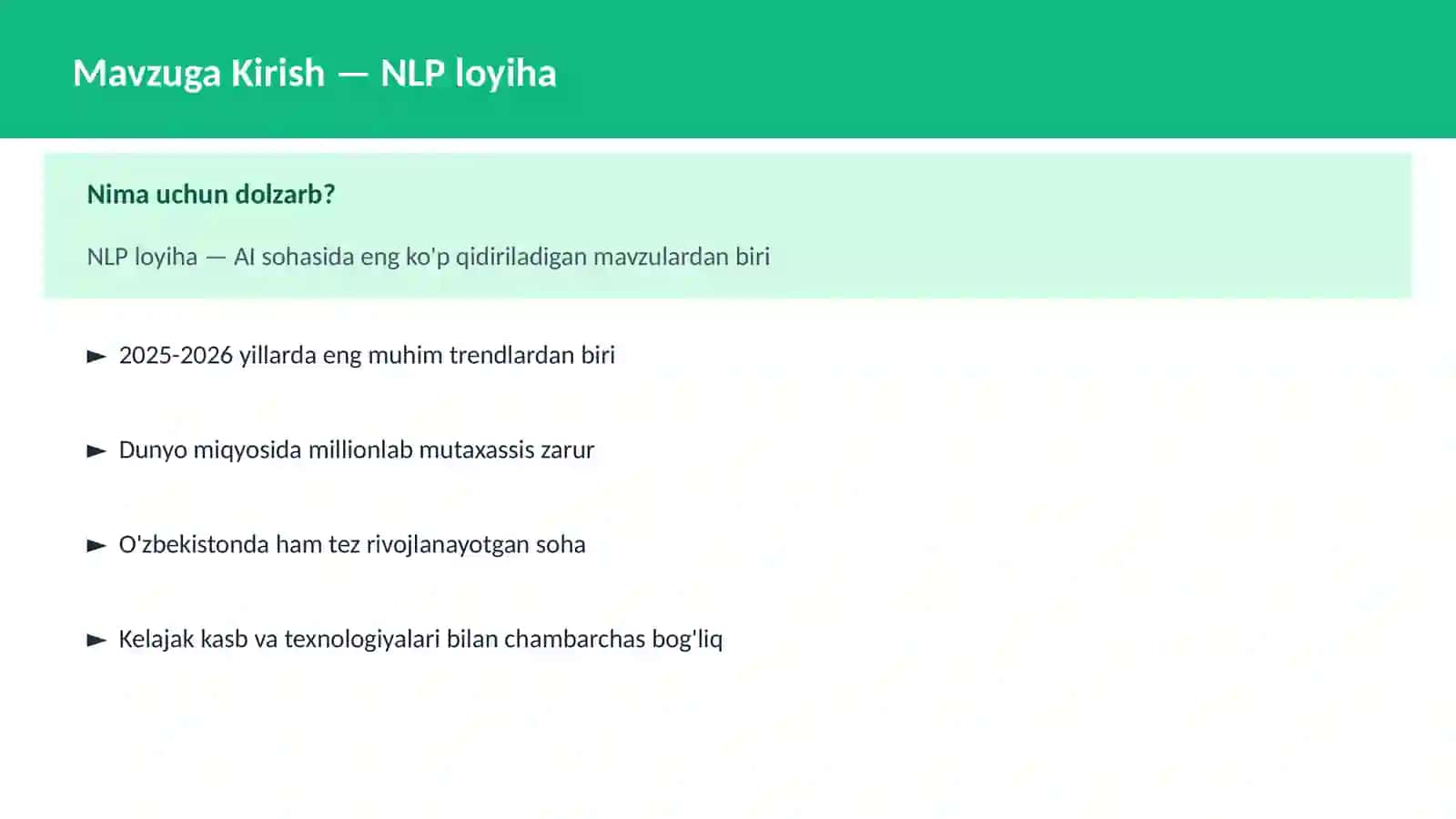 NLP loyiha 2