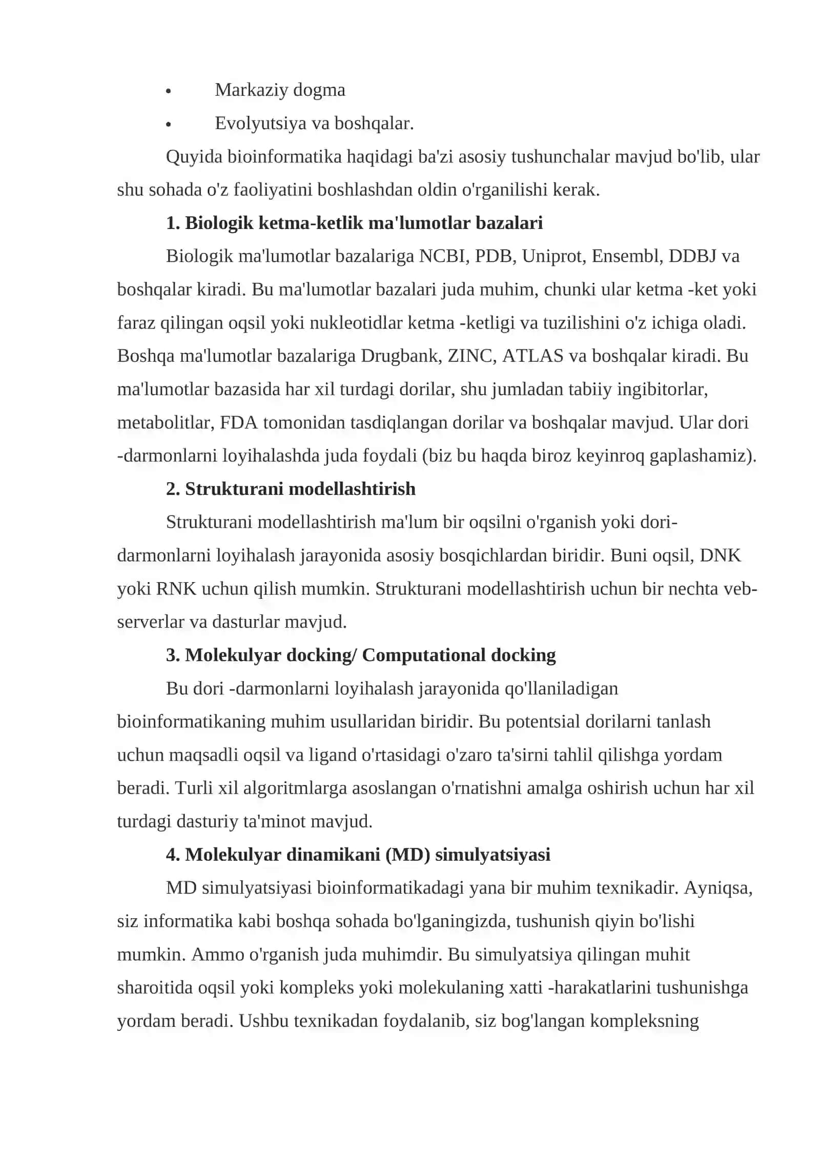Bioinformatika Asoslari 2