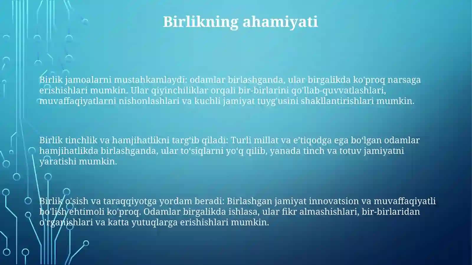 Birlik va jamoat 2