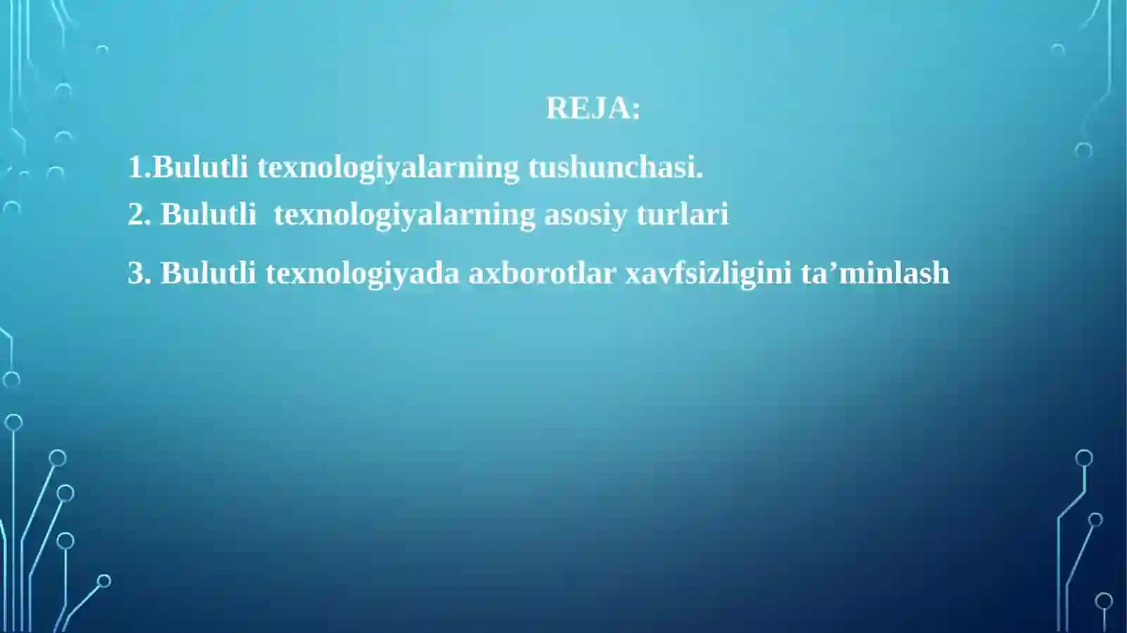 Bulut texnologiyalari va uning ta'limdagi ahamiyati 2