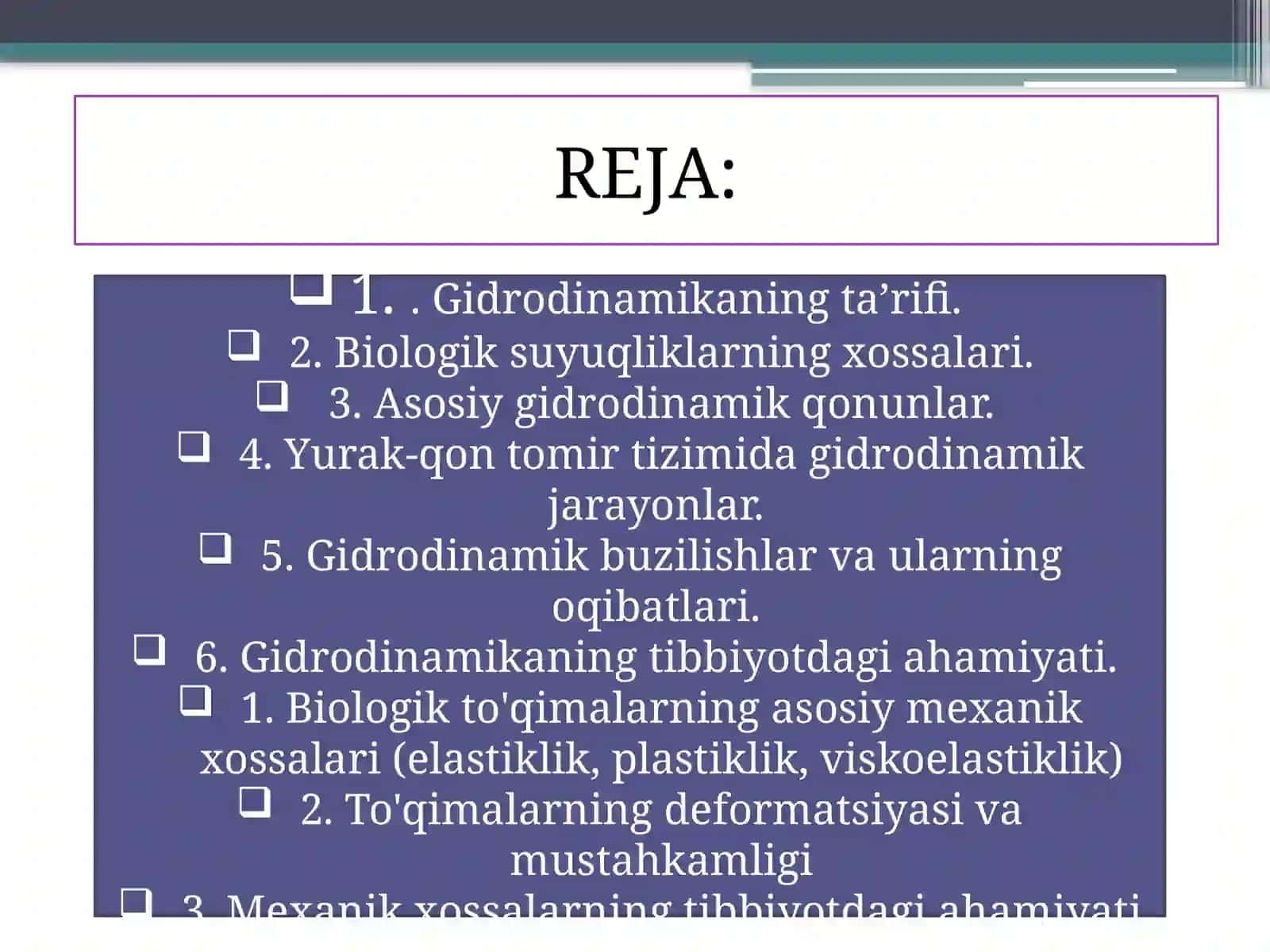 Gidrodinamikaning asosiy qonuniyatlari 2