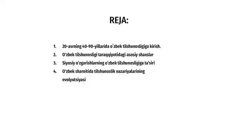XX asrning 40-90 yillarida oʻzbek tilshunosligi.Grafika va imlo masalalari 2