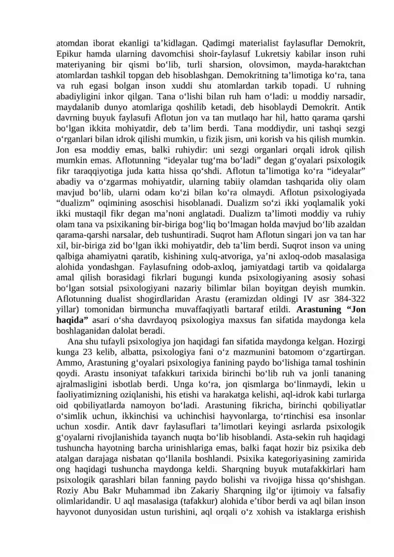 PSIXOLOGIYA FAN SIFATIDA 2