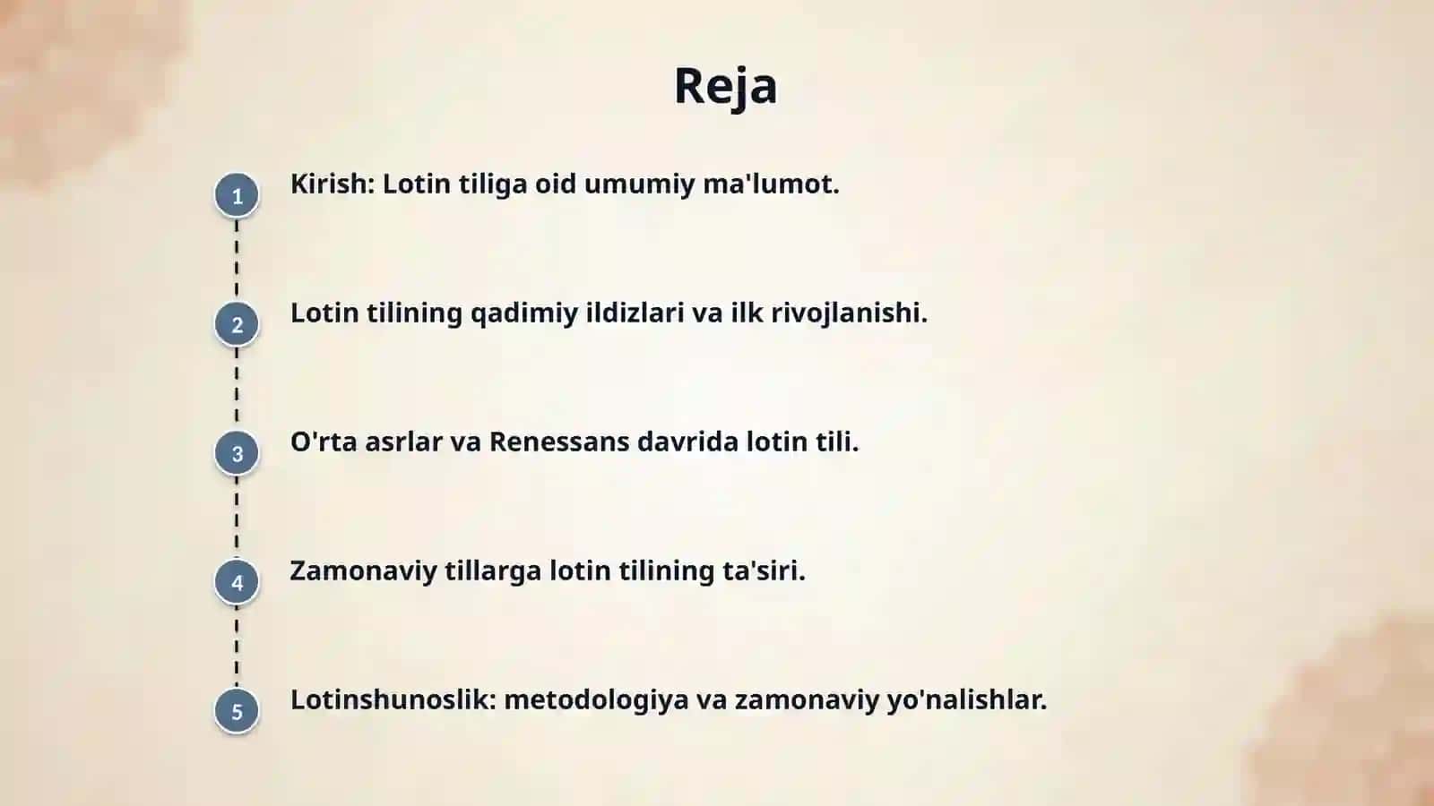 Lotin tili tarixi va zamonaviy tillarda lotinshunoslik 2