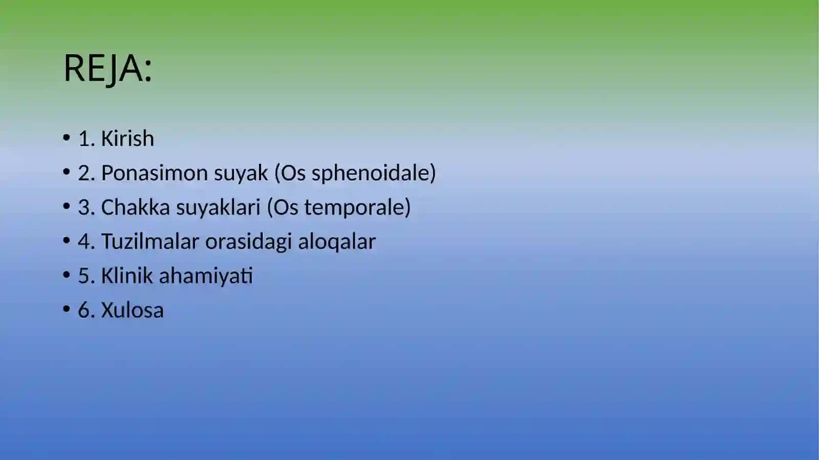 Kallaning ponasimon va chakka suyaklari 2