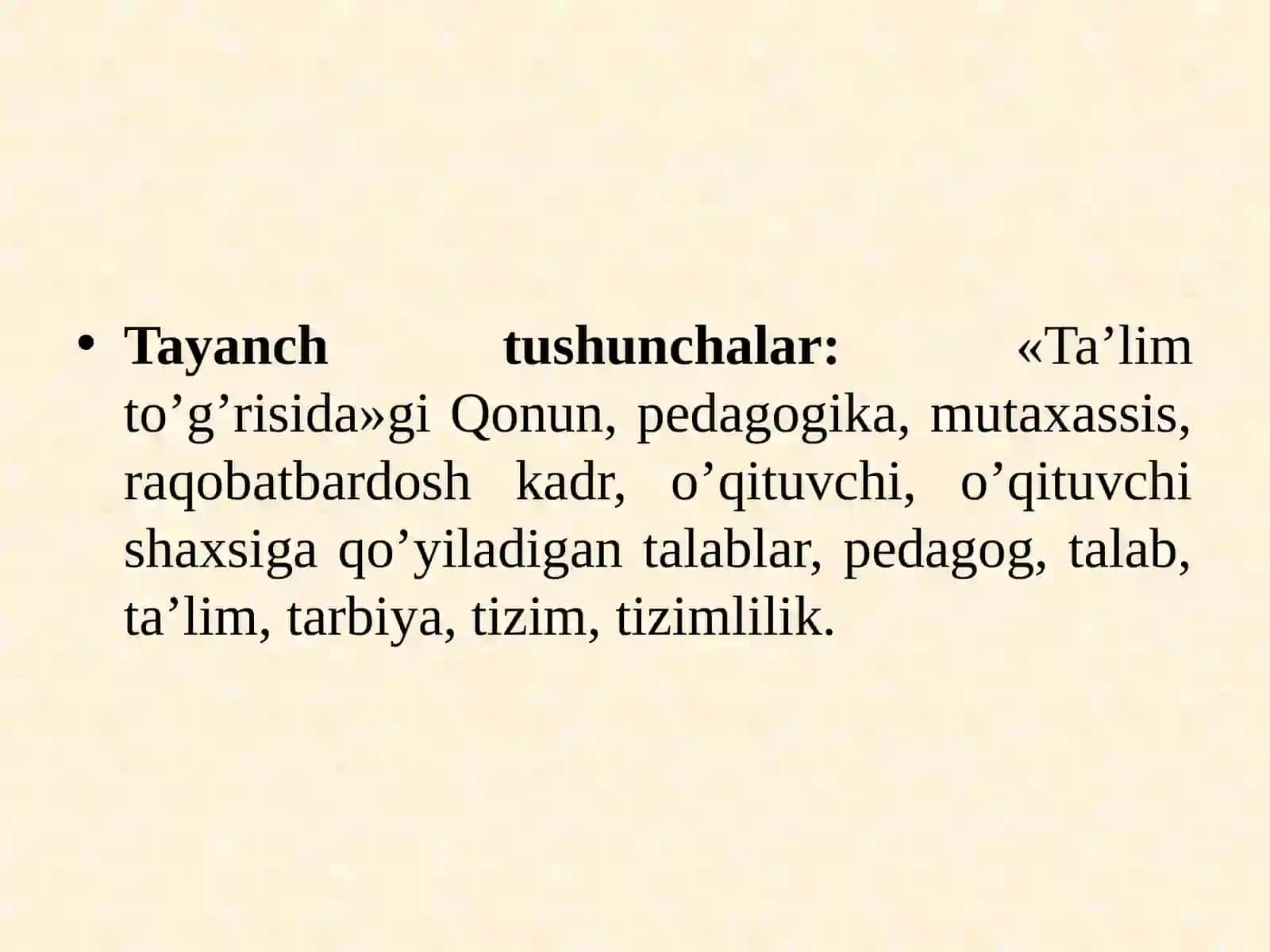 Tarbiyafanibo’yichaumumiyo’rtata’limningdavlatta’limstandartlarivao’quvdasturlar 2