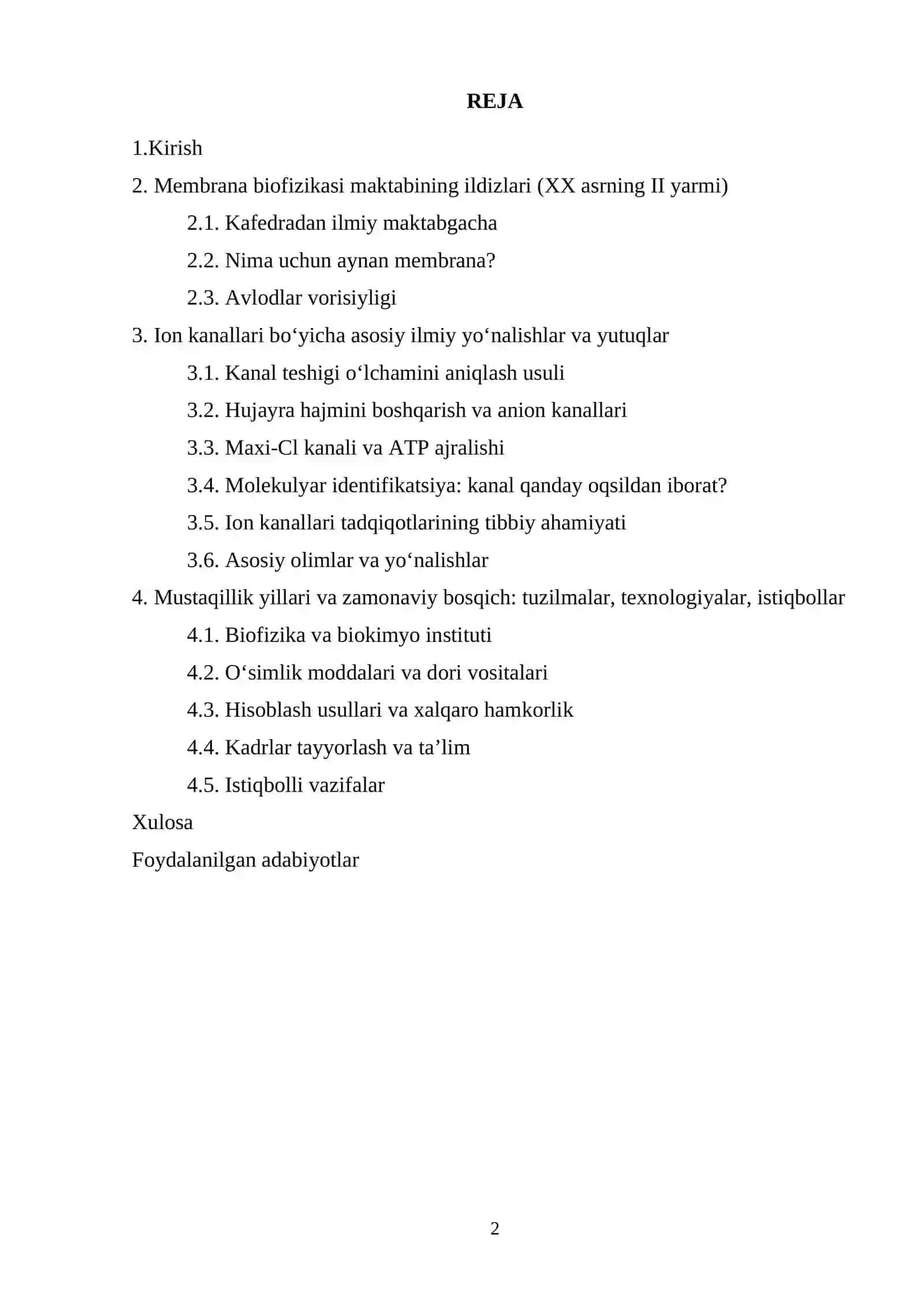 Oʻzbekistonda biofizik tadqiqotlarning rivojlanishi 2