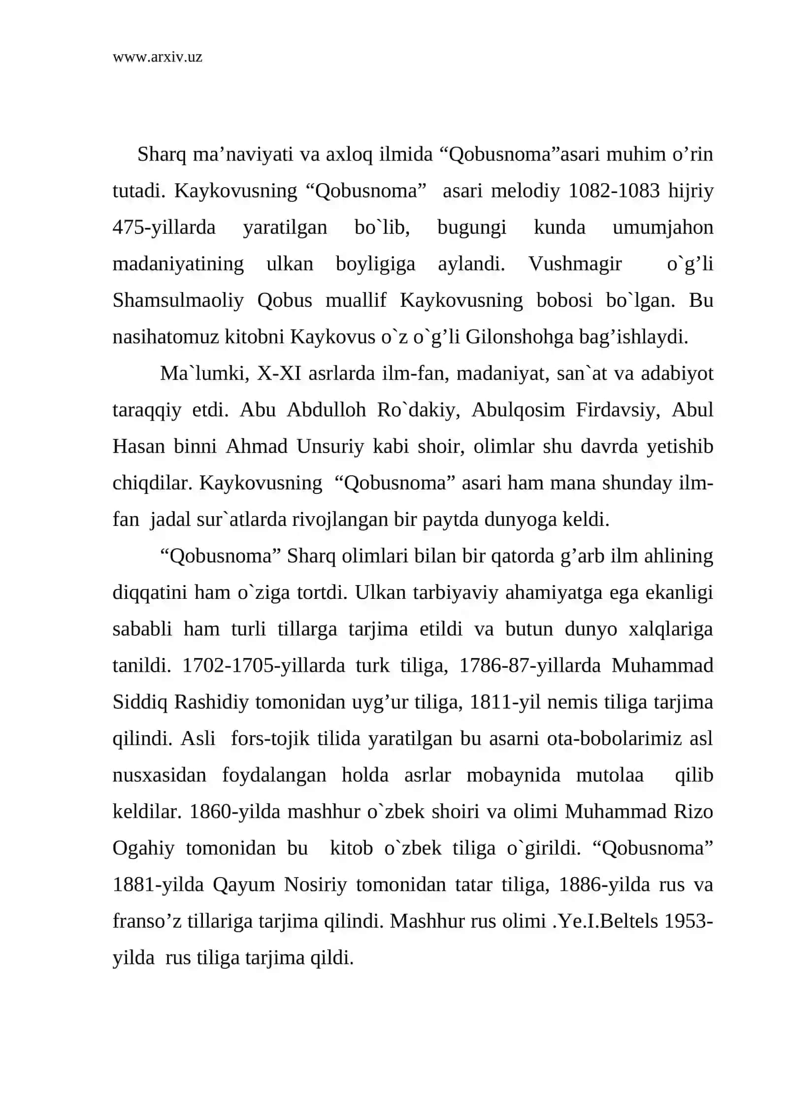 Qobusnoma da nutq odobi masalalari 2
