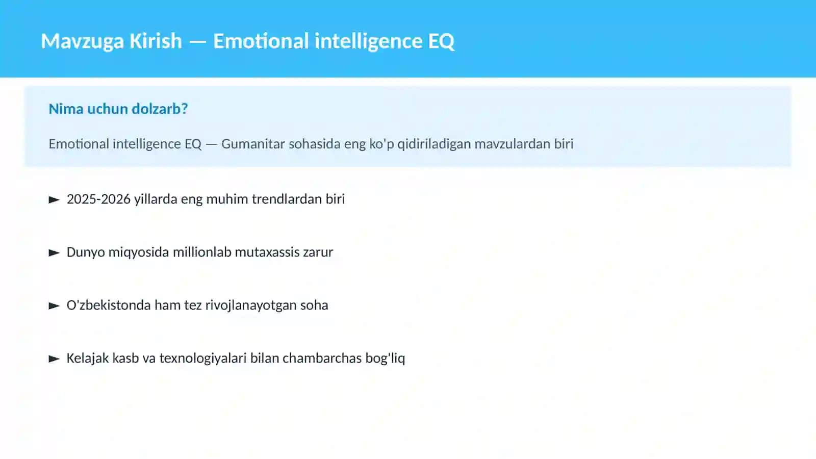 Emotional intelligence EQ 2