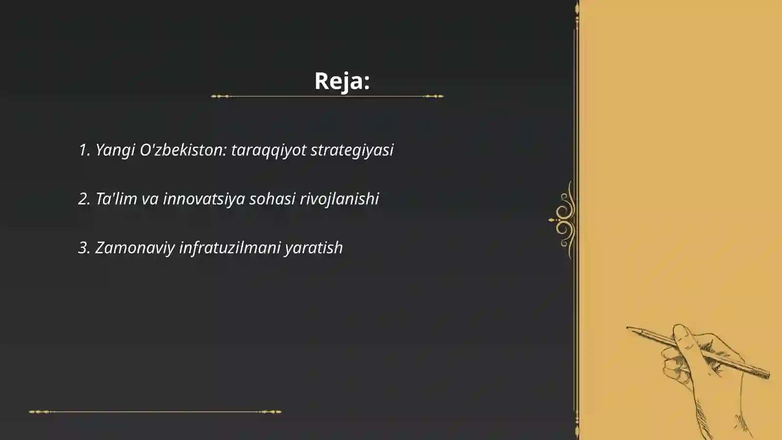 Yangi O'zbekiston: taraqqiyot strategiyasi 2