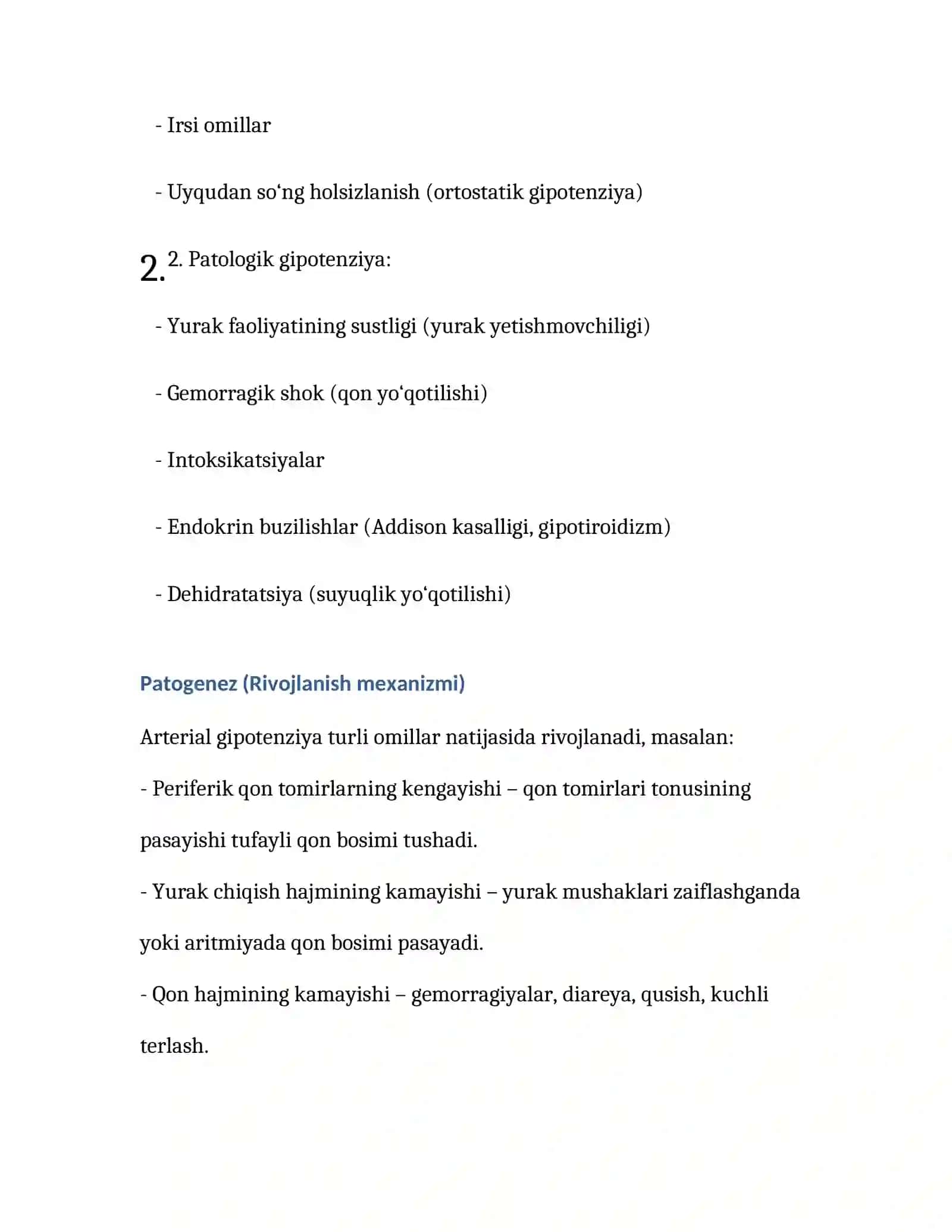 Arterial Gipotenziya 2
